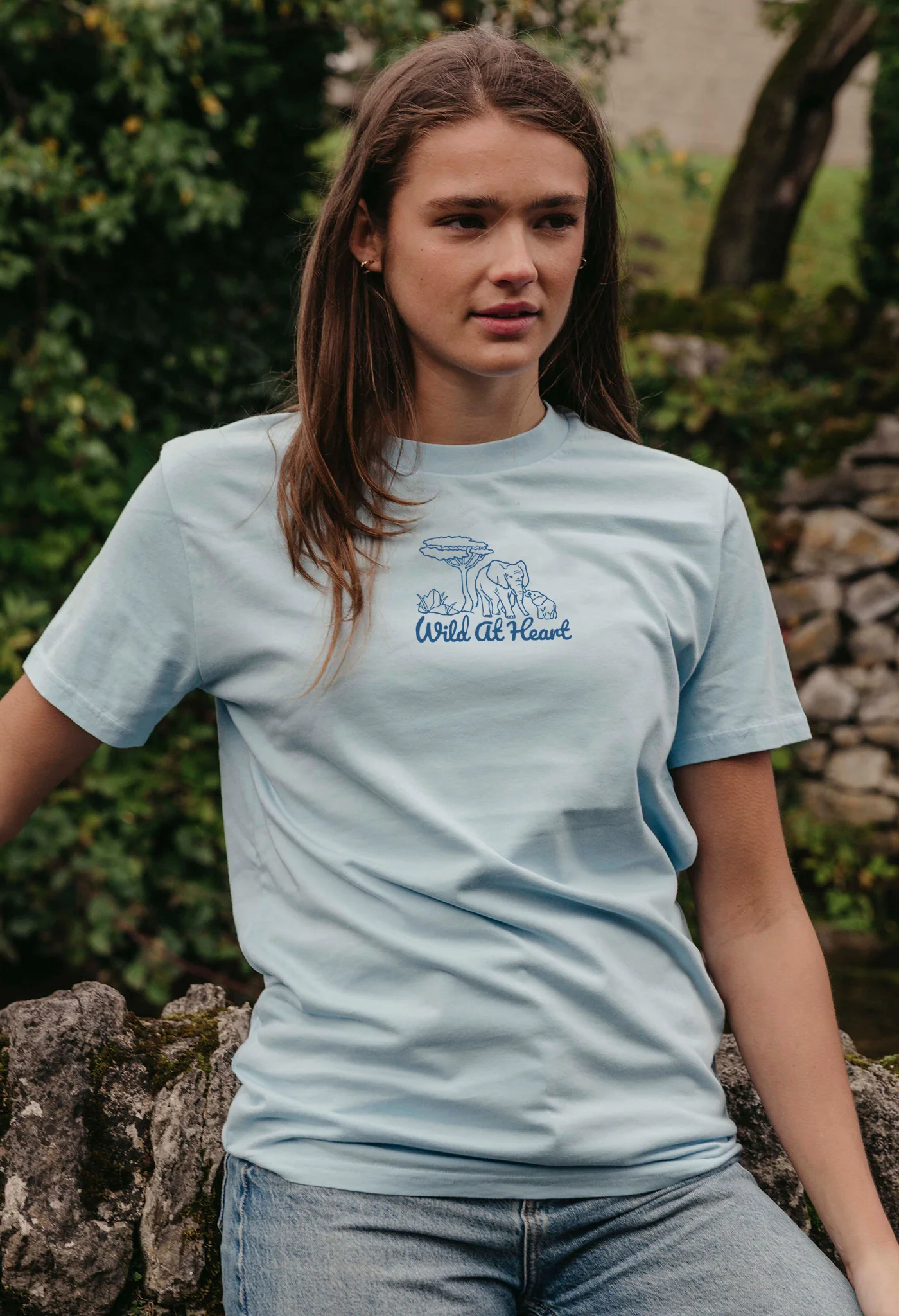 Wild At Heart Embroidered Organic Cotton T-Shirt - Image 5