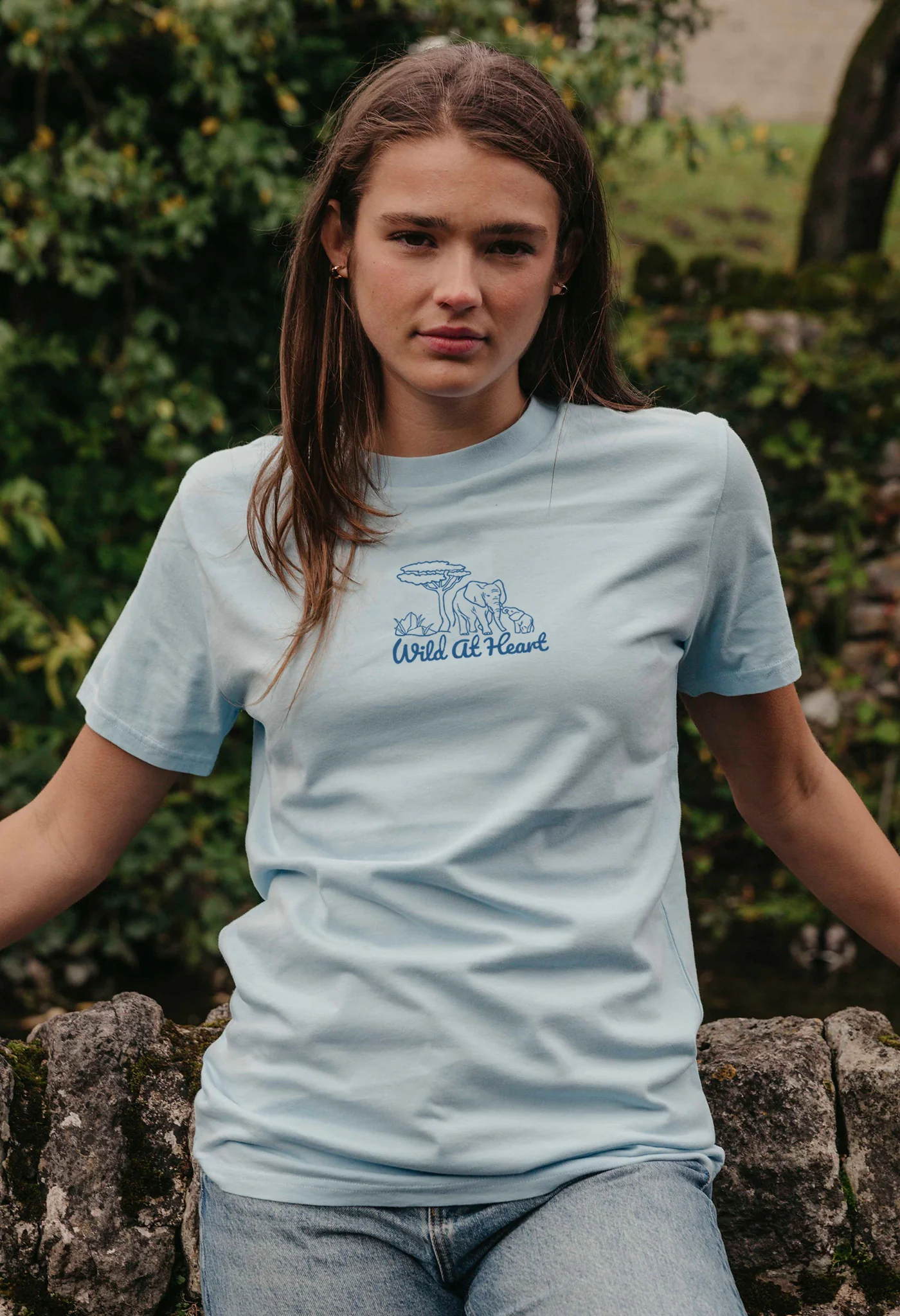 Wild At Heart Embroidered Organic Cotton T-Shirt - Image 6